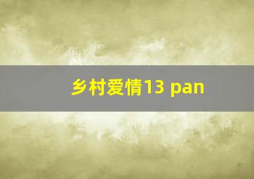 乡村爱情13 pan